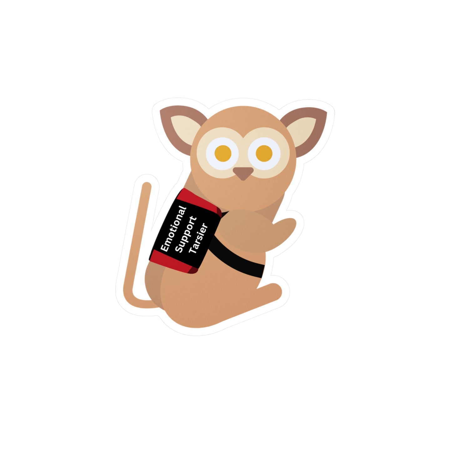 Emotional Support Tarsier Vinyl Decal
