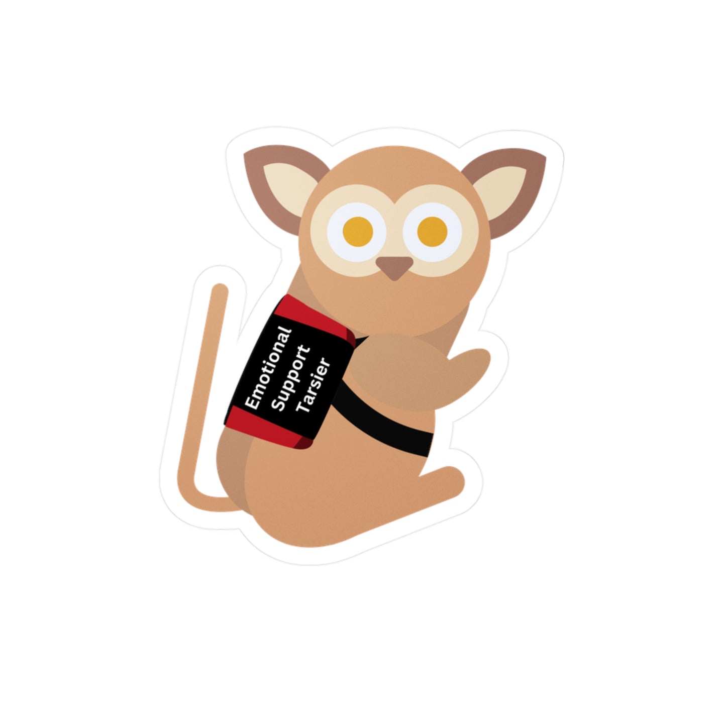 Emotional Support Tarsier Vinyl Decal