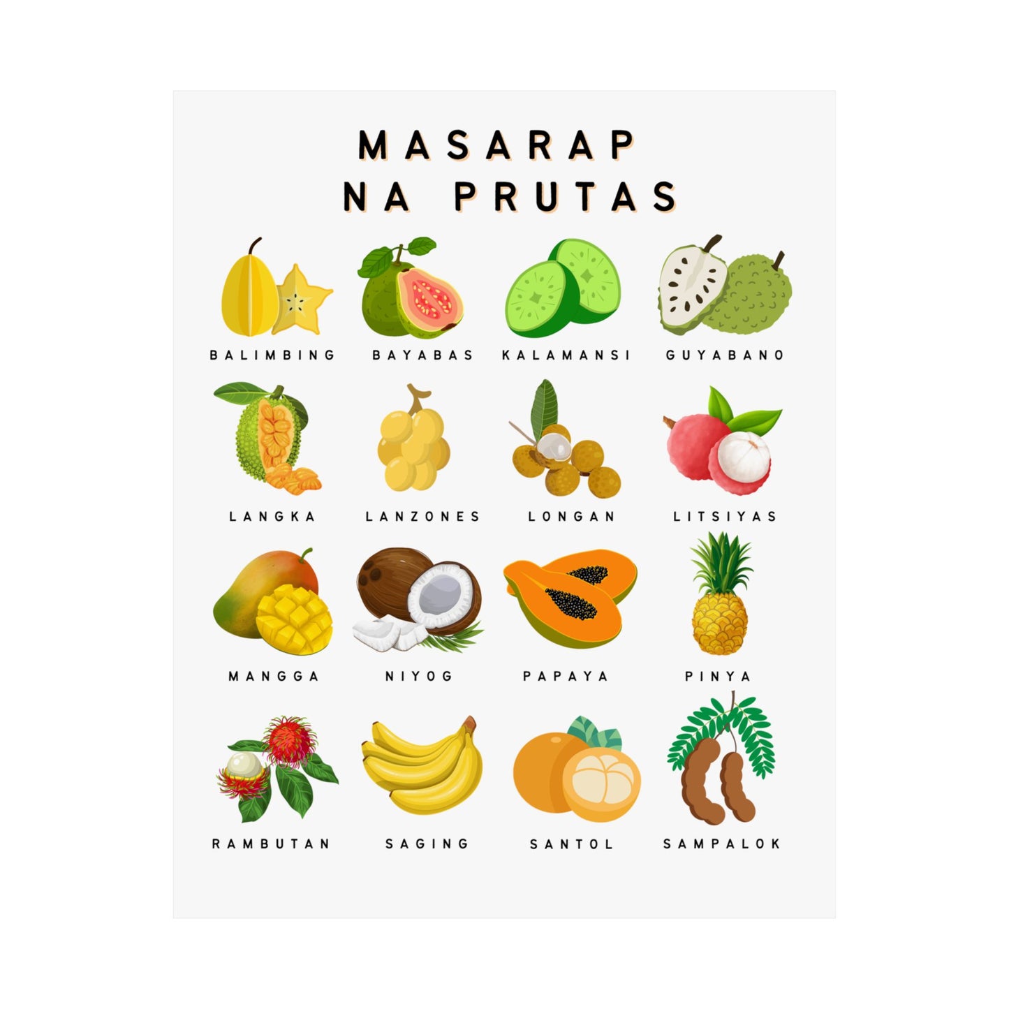Delicious Fruit Poster Print