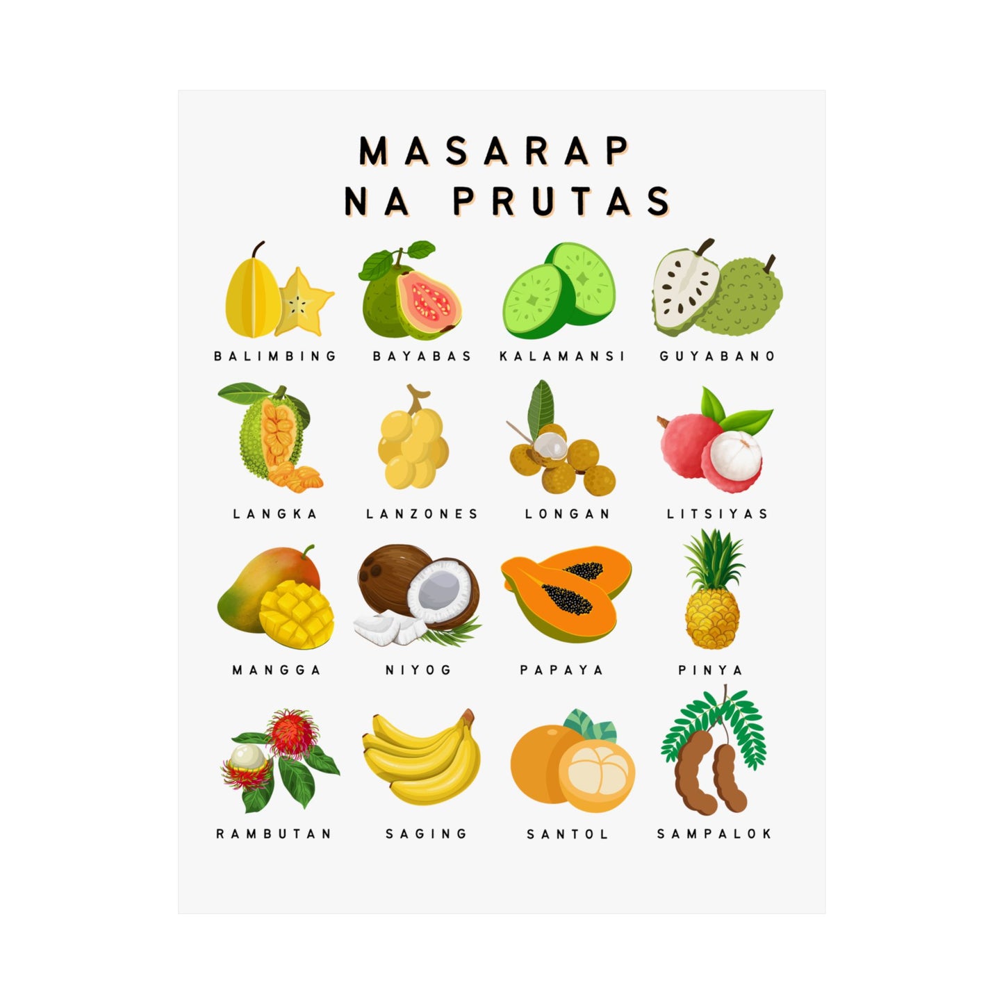 Delicious Fruit Poster Print
