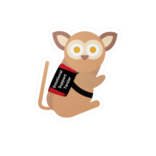 Emotional Support Tarsier Vinyl Decal